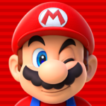 Super Mario Run MOD APK logo featuring the iconic Mario character